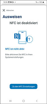 Screenshot NFC Dialog AusweisApp